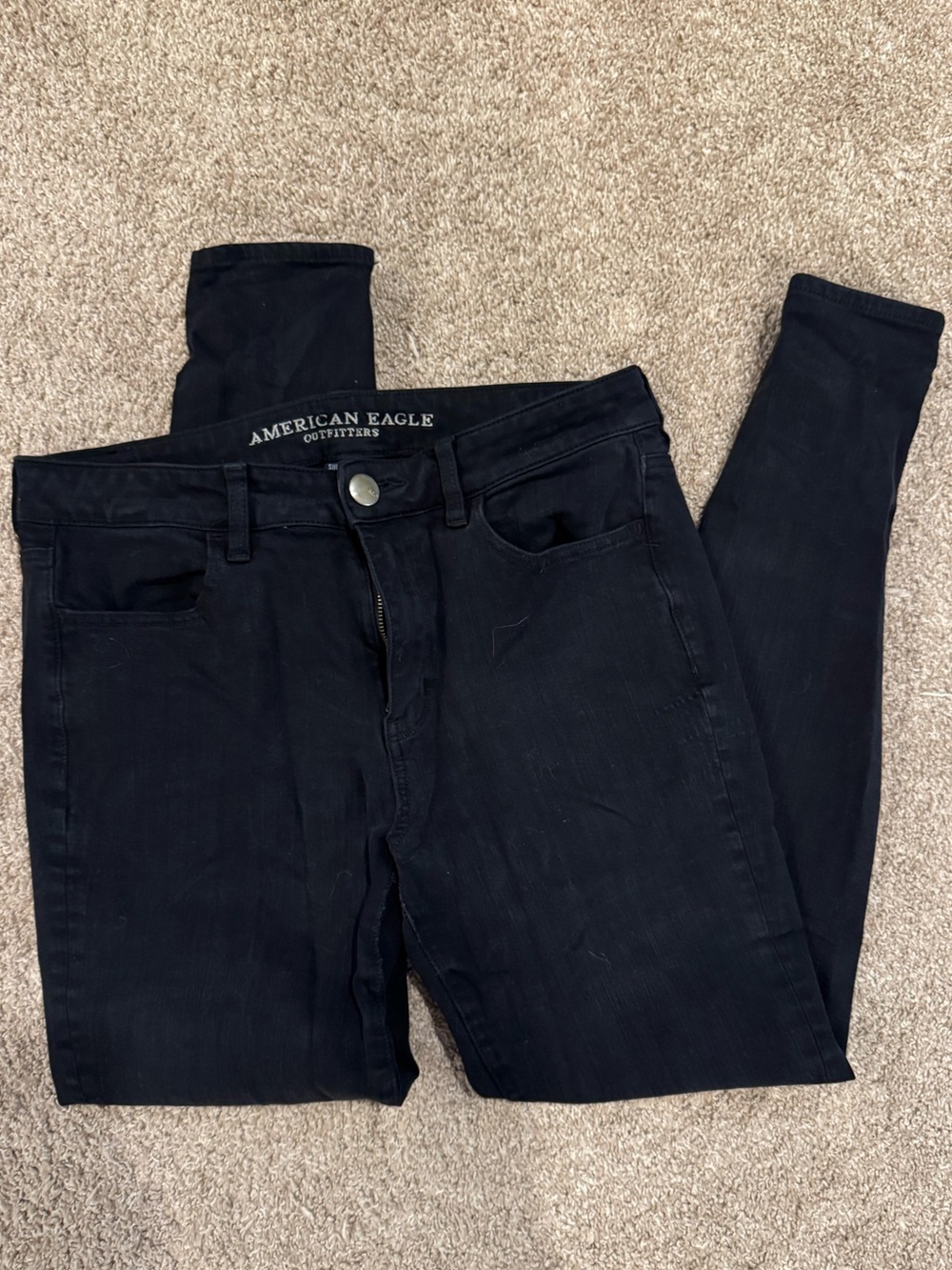 American Eagle Outfitters Black High-Rise Skinny Jeggings